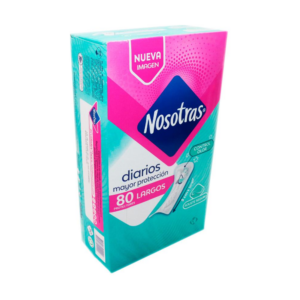 Nosotras Toallas x 080 Protectoras Largas - Imagen 1