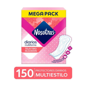 Nosotras Toallas x 150 Protectoras Multiestilo - Imagen 1