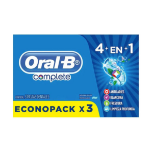 Oral B Oferta Dentifrico Tripack x 66 ml Complete 4en1 Azul - Imagen 1