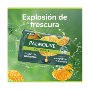 Palmolive Natur Jabon x 110 g Frescura Nutritiva Mandarina Y Romero - Imagen 1