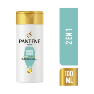 Pantene Shampoo 2-1 x 100 ml Cuidado Clasico - Imagen 1