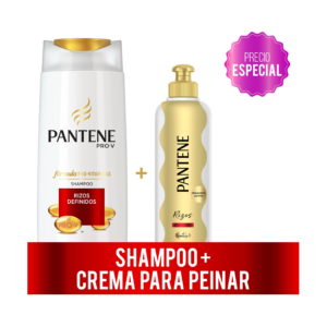 Pantene Oferta Shampoo 400 Ml/cr Peinar 300 ml Rizos - Imagen 1