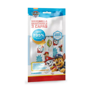 Paw Patrol Mascarillas x 03 Und (niños) Cod 52252 - Imagen 1