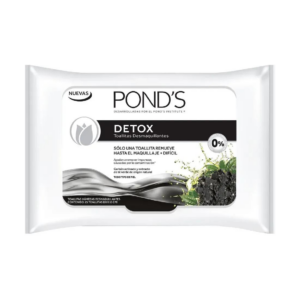 Ponds Toallitas Desmaquillantes x 25 Detox Carbon - Imagen 1