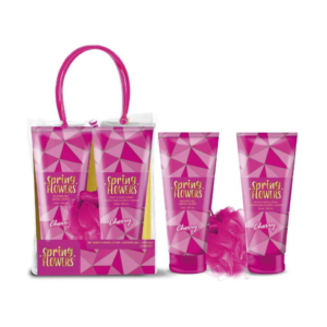 Spring Flowers Bolsa Crema 100ml/jab Liq 100 ml Cherry/esponja - Imagen 1