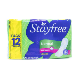 Stayfree Toallas Alas Normal x 12 - Imagen 1