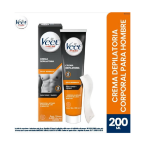 Veet Men Crema Depilatoria x 200 ml + Espatula - Imagen 1