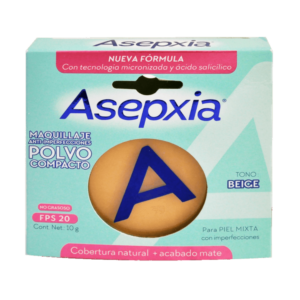 Asepxia Bb Polvo Compacto 8 En 1 Fps 20 Beige Claro - Imagen 1