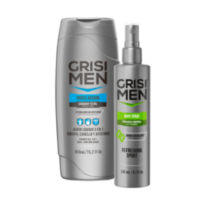 Grisi Men Estuche Shower Gel 450/body Spray Sport 240 ml - Imagen 1
