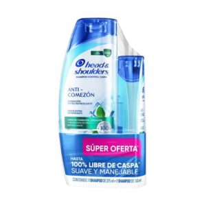 H & S Oferta Shampoo 375/shampoo 180 ml Anti-comezon - Imagen 1