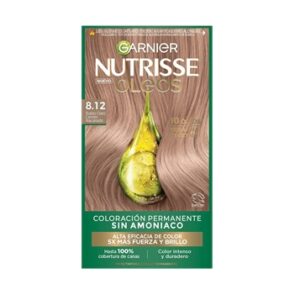 Garnier Nutrisse Tinte Oleos Rubio Claro Cenizo Nacarado 8.12 - Imagen 1