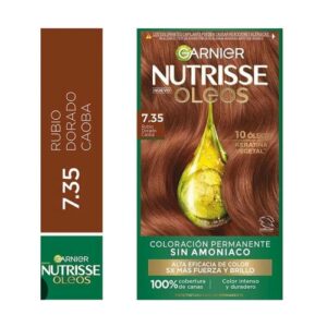 Nutrisse Oleos Tinte Tinte Kit Sin Amonio 7.35 Rubio Dorado Caoba - Imagen 1
