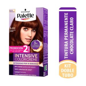Palette Color Cream Tinte Chocolate Claro 6-68 (2 Tubos) - Imagen 1