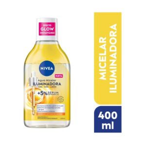 Nivea Visage Agua Micelar x 400 ml Iluminadora + 5% Serum P. Piel Sensible - Imagen 1