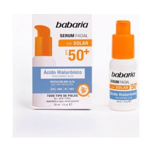 Babaria Bloqueador Serum Spf 50 x 030 ml Acido Hialuronico T. Tipo De Pieles - Imagen 1