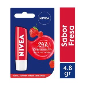 Nivea Solar Bloqueador Labial Fruity Shine Strawberry - Imagen 1