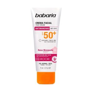Babaria Bloqueador Facial Spf 50 x 075 ml Tubo Antimanchas P. Normal-seca - Imagen 1
