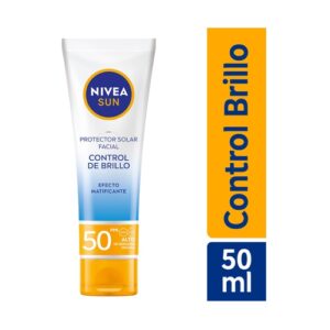 Nivea Solar Bloqueador Fps 50 x 050 ml Facial Control Anti Brillo (caja) - Imagen 1