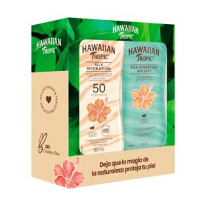 Hawaiian Tropic Estuche Bloq Fps 50 180 ml Silk Hydration/after Sun 180 ml Air Soft - Imagen 1
