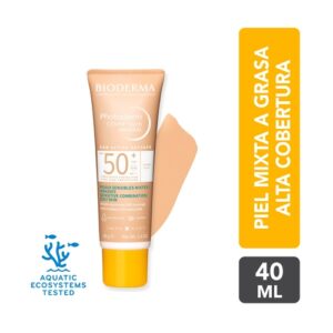 Bioderma Photoderm Bloqueador Facial Crema Con Color Spf 50 x 40 g Cover Touch Tono Claro - Imagen 1