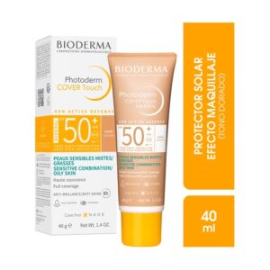 Bioderma Photoderm Bloqueador Facial Crema Con Color Spf 50 x 40 g Cover Touch Tono Dorado - Imagen 1