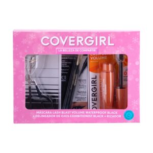 Cover Girl Estuche Mascara Lash Blast Wp Black/delineador De Ojos Exhibitionist Negro/rizador - Imagen 1