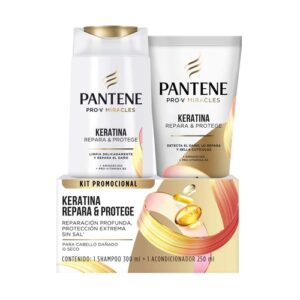 Pantene Oferta Shampoo 300 Ml/ Acondic. x 250 ml Keratina - Imagen 1