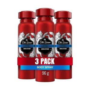 Old Spice Oferta Desodorante Spray x 150 ml (96g) Trillizos Wolfthorn - Imagen 1