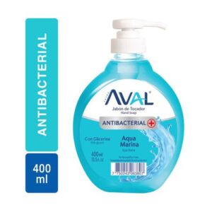Aval Hand Jabon Liq. 400 ml Antib Aqua Marina C/glicerina - Imagen 1