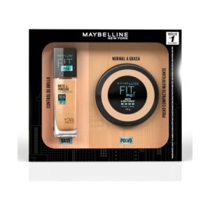 Maybelline Estuche Maquillaje Fit Me Base/Fit Me Polvo 128 Warm Nude - Imagen 1