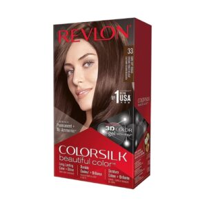 Revlon Tinte Colorsilk 33 Castaño Dorado Oscuro - Imagen 1
