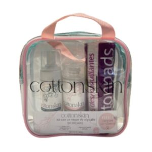 Cottonskin Neceser Limpiadora Facial 160 Ml/Agua Micelar 200 Ml/Discos Desmaq. 70 Und - Imagen 1