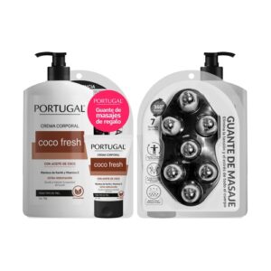 Portugal Neceser Cr Corporal 700 G/Cr Corporal 100 G Tubo/Guante Masaje Coco Fresh - Imagen 1