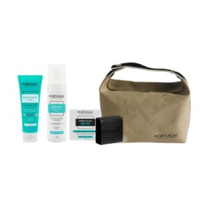 Portugal Neceser Exfoliante Facial 110 G/Espuma Limpiadora Facial 175 G/Jabon Detox - Imagen 1