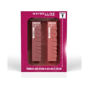 Maybelline Estuche Duo De Labiales Vinyl Ink Nude 120 Punchy/115 Peppy - Imagen 1