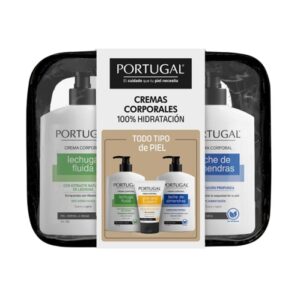 Portugal Neceser Cr Corporal 450 G Leche Almendras/Cr Corporal 450 G Lechuga/Cr Corporal 100 G Aloe - Imagen 1
