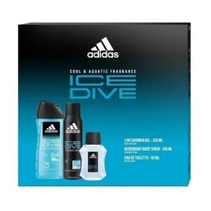 ADIDAS ESTUCHE EDT 100 ML/DEO SPRAY AP X 150 ML/SHOWER GEL X 250 ML ICE DIVE - Imagen 3