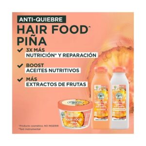Fructis Hair Food Mascarilla Piña 350 ml - Imagen 3