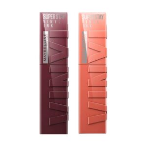 MAYBELLINE PACK LABIAL SUPERSTAY VINYL INK 135 FEARLESS/SUPERSTAY VINYL INK NUDE 105 GOLDEN - Imagen 1