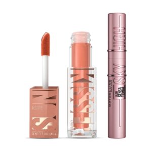 MAYBELLINE PACK MASCARA SKY HIGH WTP VERY BLACK/RUBOR LIQUIDO SUNKISSER 03 SOL - Imagen 1