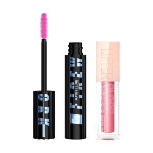 MAYBELLINE PACK MASCARA FIREWORK ELECTROBLACK WTP BLACK/LIP LIFTER GLOSS 003 MOON - Imagen 1