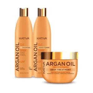 KATIVA ESTUCHE SHAMPOO 250 ML/ACONDIC. 250 ML/TRATAMIENTO 150 ML ARGAN OIL - Imagen 1