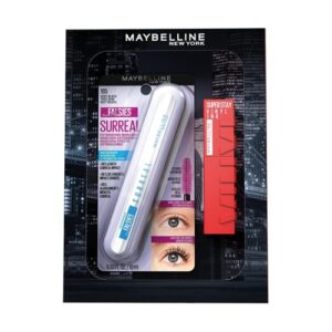 MAYBELLINE ESTUCHE MASCARA FALSIES SURREAL WTP/LABIAL SUPERSTAY VINYL INK 55 ROYAL - Imagen 1