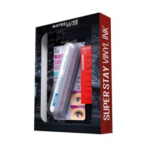 MAYBELLINE ESTUCHE MASCARA FALSIES SURREAL WTP/LABIAL SUPERSTAY VINYL INK 55 ROYAL - Imagen 4