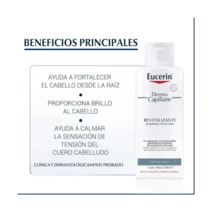 Eucerin Shampoo Dermo Capillaire Revitalizante Anticaída 250 ml - Imagen 2