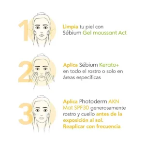 BIODERMA PHOTODERM BLOQUEADOR FACIAL CREMA FPS 30 X 40 ML AKN MAT (PIEL CON ACNE) - Imagen 2