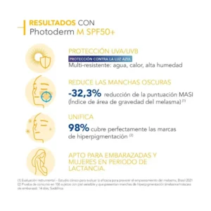 BIODERMA PHOTODERM BLOQUEADOR FACIAL CREMA FPS 50 X 40 ML M TONO DORADO - Imagen 3