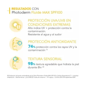 BIODERMA PHOTODERM BLOQUEADOR FACIAL CREM CON COLOR SPF 50 X 40 ML CREME TONO NEUTRO - Imagen 4