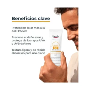 EUCERIN BLOQUEADOR FACIAL CREMA FPS 50 X 80 ML ULTRA 100 - Imagen 3