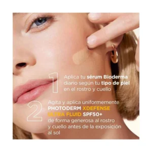BIODERMA PHOTODERM BLOQUEADOR FACIAL CREMA SIN COLOR SPF 50+ X 40 ML XDEFENSE ULTRA-FLUID - Imagen 4
